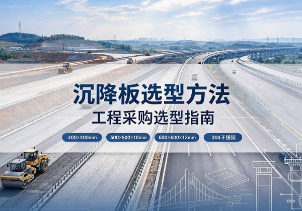 阿合奇沉降板选择方法